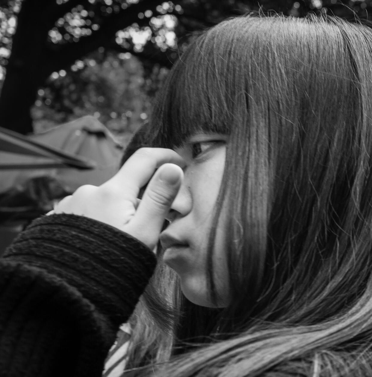 Street portrait 3, Garden with Sax